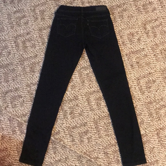 Levi’s Black Mid Rise Skinny Jeans - Picture 3 of 5